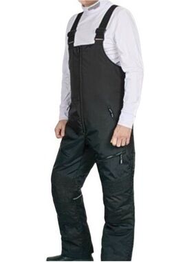 Choko | Deluxe Bib Black Insulated Men's Snow Pants Waterproof Winter overalls